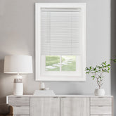 Cordless Light Filtering Mini Blind - 26 Inch Width, 64 Inch Length, 1" Slat Size - Pearl White - Cordless GII Morningstar Horizontal Windows Blinds for Interior by Achim Home Decor image 0